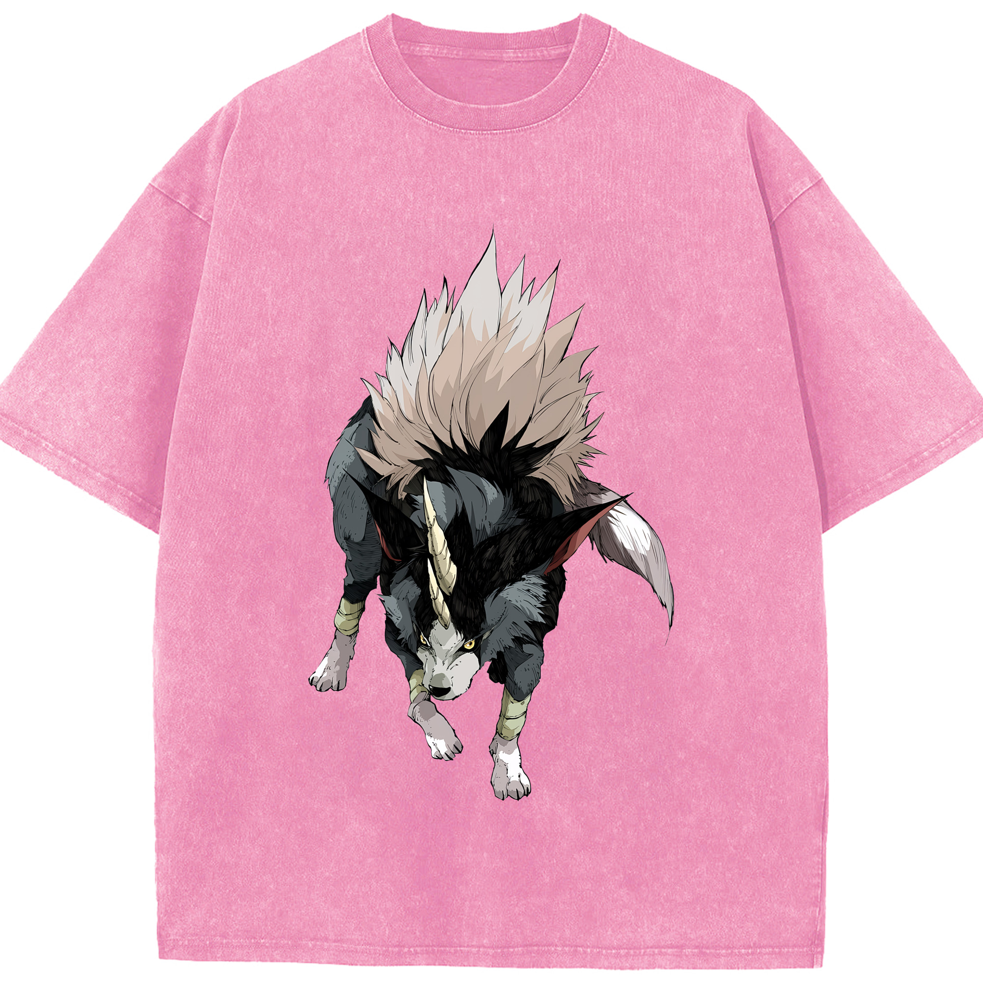 （画像用） 転スラ Regarding Reincarnated to Slime 綿100% ヴィンテージ風 半袖Tシャツ（フロントプリント）